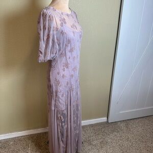 Free People Lilac Floral Maxi Dress